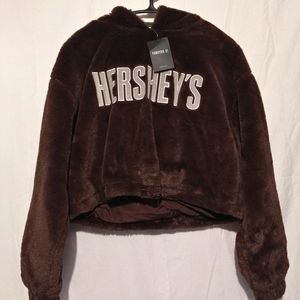 HERSHEY'S Cozy Crop Hoodie from Forever 21 Size S